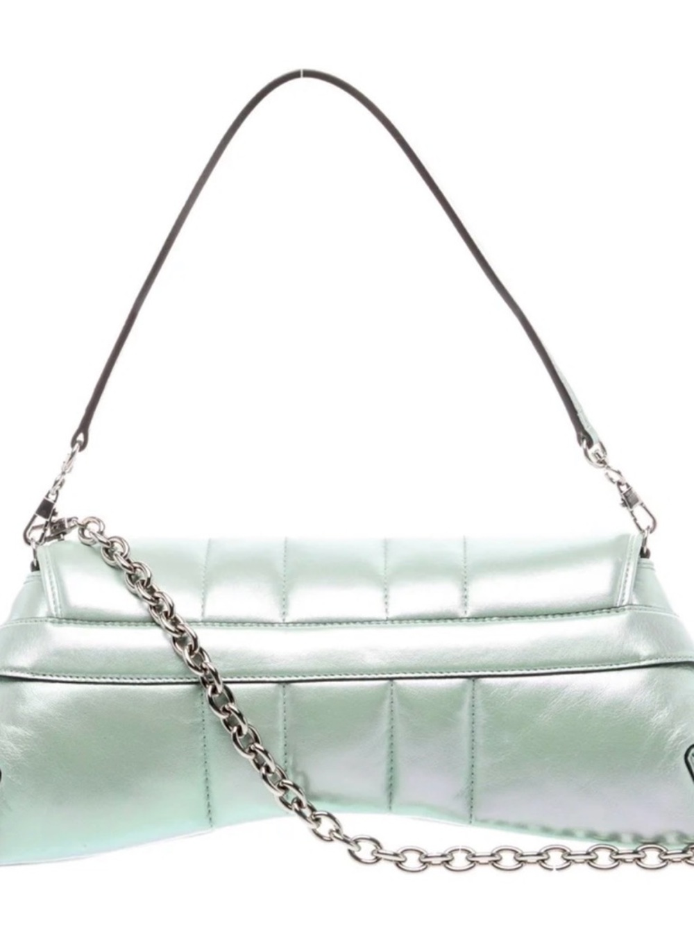 *RARE* Gucci pearl iridescent horse bit Quilted Shoulder Bag - Picture 3 of 4